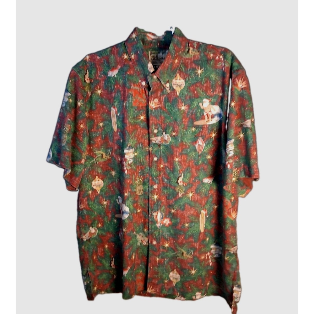 Reyn Spooner Men's Size Large 2022 Hawaiian Mele Kalikimaka Limited Issue Shirt